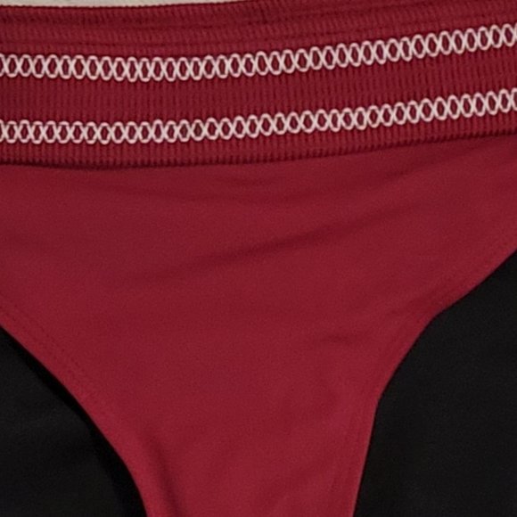 NWT-VENUS SWIMWEAR WOMENS MAROON  BIKINI BOTTOM WITH TIE SIDES-NWT-MUST HAVE - Picture 5 of 8